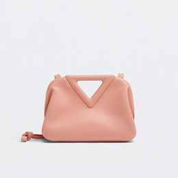 Evening Bags Triangle Bag Cloud Bag One Shoulder Under the Clip Candy Pleated Slanted Cross Tote Bag 230906