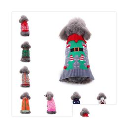 Dog Apparel 15 Styles Pet Santa Costumes Christmas Dress Coats Funny Party Holiday Decoration Clothes For Hoodies Gge2131 Drop Deliver Dhtuj