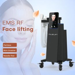 2023 Neuankömmling EMS Facelift-Gerät Anti-Aging-Gesichts-HIEMT-Pad EMS Slim-Gesichtsgerät für Gesichts-Hals-Lifting-Massagegerät Hautstraffung Beste Gesichtspflegeausrüstung