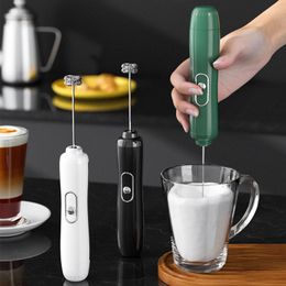 Egg Tools Mini Electric Milk Foamer Handheld Beater Blender Wireless Coffee Whisk Mixer Cappuccino Frother Kitchen 230906