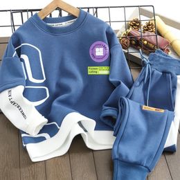 Jerseys spring fall Children Boy s Clothing Set Teen Outfits Kids Boys Tracksuit Sportwear clothes Suit 4 6 8 10 12 14Years 230906