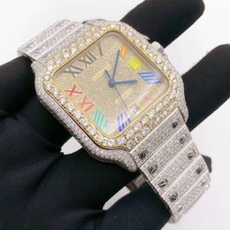 Orologio da polso personalizzato rapper gioielli hip hop mens vvs diamanti orologio ghiacciato orologio VVS1 per uomo e woMM9AN2HX53F2