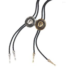 Pendant Necklaces China's Fashion European And American Tie Rope Western Cowboy Hat Alloy Necklace Men's Accessories Wholesale Boho