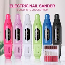 Nail Manicure Set USB Nail Drill Machine Electric Manicure Milling Cutter Set For Gel Nail Polish Manicure Tool Nail Accessories 230809