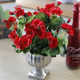 Decorative Flowers 1pc Fake Begonia Artificial Azalea Bush For Event Wedding Party Home Decor