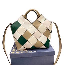 Designer Small Surplus Leather MZXM Woven basket bag in calfskin Tote Bags handbag Women shoulder bag crossbody-Bag women purse