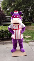 purple hippo mascot costume custom fancy costume anime kits mascotte fancy dress carnival costume41247