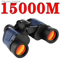 Telescopes Camping Binoculars 60X60 Long Range 15000m HD High Power Telescope Tourism Binoculars Long Range Powerful Binoculars Hunting Q230907