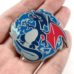 Brooches LXJERY Cartoon Fire Dragon Enamel Pin Custom Funny Shirt Lapel Bag Cute Badge Jewellery Gift For Friends