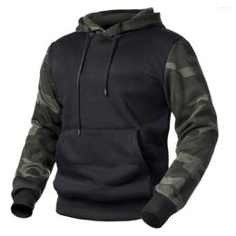 Men's Hoodies 2023 Fleece Autumn Winter Casual Men Outwear Camouflage Pullover Sweatshirts Male Hooded Collar