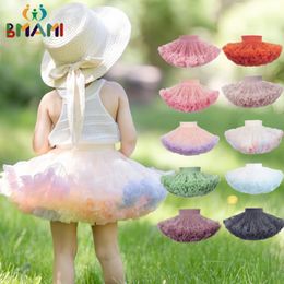 Skirts 2023 Tutu Ballet Skirt Party Princess Girls Tulle 1 10T Lace Fluffy Chiffon Dance for Christmas 230906