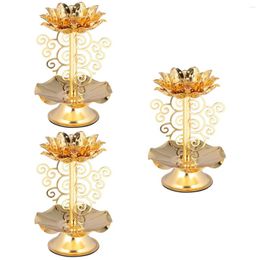 Candle Holders Alloy Holder Jar Scented Tin Vintage Candleholder Making Support Tealight Stand Desktop Ornament