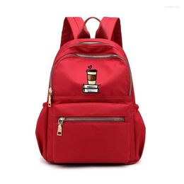 School Bags Women Custom Backpacks For Teenage Girls Backpack Student College Kids Gold Love Letter Print