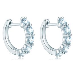 2023 neue mode licht luxus Mosambik diamant ohrringe S925 sterling silber nische temperament ohr ring zubehör