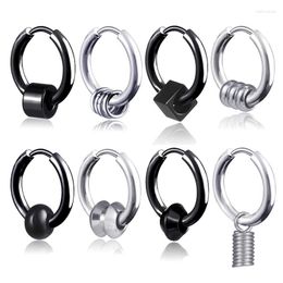 Hoop Earrings 1 PC Arrival Stainless Steel Multiple Styles For Women Men Fashion Hip Hop Ear Jewellery Gifts 2023