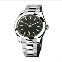 Master watches men's sports green glass 2813 mechanical automatic chain movement stainless steel case253c