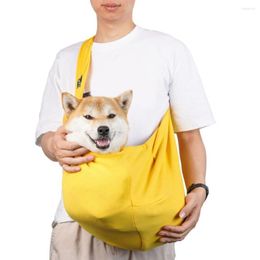 Dog Carrier Pet Adjustable Sling Hands-free Breathable Bag For Small Crossbody Shoulder Travel With Safety Hook