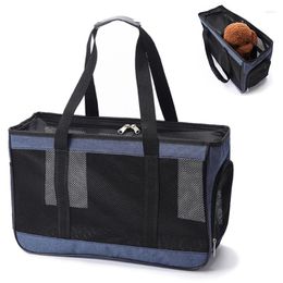 Cat Carriers S L Outdoor Pet Dog Carrier Handbag Breathable Mesh Travel Bag Airline Approved Backpack Teddy Folding Bags