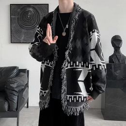 Men's Sweaters Japanese Ins Sweater And Women's Loose Cardigan Retro Casual Autumn/winter Knitted Long Sleeve Fringe V-neck Coat