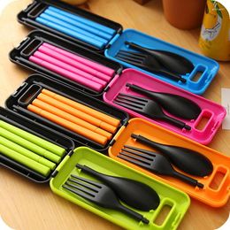 Dinnerware Sets 200Set Portable Folding Travel Set Tableware Cutlery Fork For Camping Picnic Kids Adult Bento Lunch