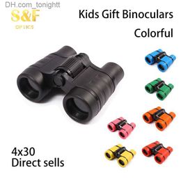 Telescopes Professional 4x30 Kids Binocular Folding Optics Children Educational Learning Telescope Bird Watching Q230907