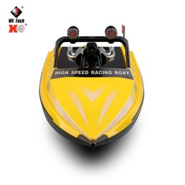 ElectricRC Boats WLtoys WL917 917 RC Racing Boat 16KMH 24GHz Remote Control Toys High Speed Ship Jet Speedboat BoatsToy Adults Boys Kids Gift 230906