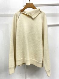 toteme Double-sided yak knit sweater pullover oatmeal