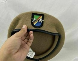 Berets Us Army Ranger Regiment Wool Beret Khaki Officer 2 Star Major General Rank Hat All Sizes