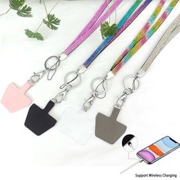 Keychains Phone Lanyard Badge ID Card Holder Neck Strap Sparkly Clip Mobile Wrist Patch Cell Keychain