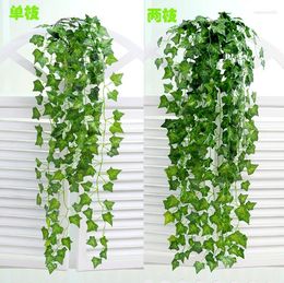 Decorative Flowers Artificial Silk Hanging Scindapsus Lvy Foliage Garland Plants Home And Garden Decorations Wedding Supplier High Quality