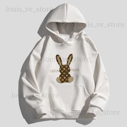 Men's Hoodies orange hoodie Fun Rabbit Printing Hoodies Cotton Bad Bunny Hooded purple hoodie Sweater Sports Sweatshirts Men Pullovers Women Tracksuit Casual BJPJ