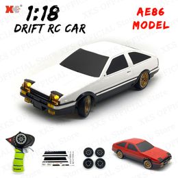 ElectricRC Car RC Drift 118 AE86 Model Mini Car 24Ghz Remote Control 2WD On Road 15KmH High Speed Drift Racing Toy Car Gift for Children 230906