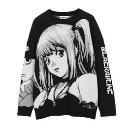 Men's Sweaters Anime Kawaii Winter Men Gothic Clothes Goth Man Sweater Men's Cartoon Women Tops Japanese Sweatshirt Male Streetwear Harajuku 230907