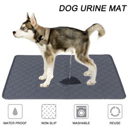 kennels pens Dog Pee Pad Blanket Reusable Absorbent Diaper Washable Puppy Training Pet Bed Urine Mat for Car Seat Cover 230906