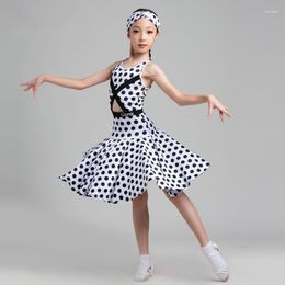 Stage Wear Latin Ballroom Dress Girls Backless Modern Dance Costume Salsa Clothing Samba Outfit Designer Clothes DL8564