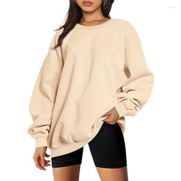 Women's Hoodies Oversized Style Crew Neck Pullover Sweatshirt Female Autumn Thickened Hoodie Women Korean Comfortable Casual Loose Outerwear