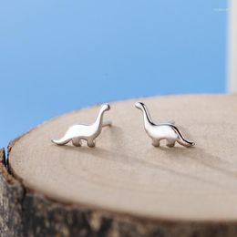 Stud Earrings 925 Silver Needle Dinosaur Shape Piercing Earring For Women Girls Lovely Fashion Jewelry Pendientes E841