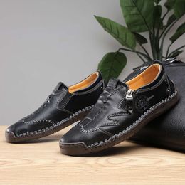 6035 Large Hand Sewn Casual Leather Shoes 38-48Men Women Outdoor Sports Running Sneakers Casual Shoe Athletics Trainers