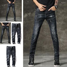 Men's Jeans Trendy Korean Stretch Pants Student Long All-match Slim Denim Fashion Brand