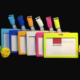 Other Office School Supplies 10 Sets Name Badge Holder Set With Clips Plastic Nurse Id Card Clip Stationery 230907