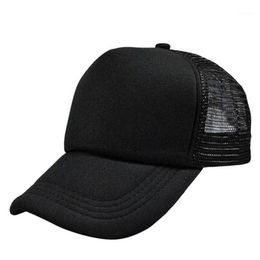 Ball Caps DIY Plain Colour Blank Hand Drawing Adjustable Baseball Solid Trucker Mesh Curved Visor Outdoor Shading Sun Hats270K