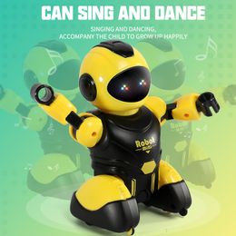 ElectricRC Animals Intelligent RC Robot Kids Toy Programming Infrared Remote Control Robots with LED Light Toys for Boys Children Holiday Gifts 230906