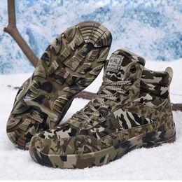 Boots Men Winter Snow Ultra Warm Hiking Shoes High Quality Waterproof Top Big Size Men's Outdoor Sneakers