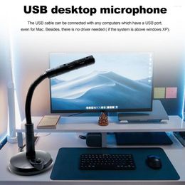 Microphones USB Studio Microphone Speech Mic Stand Holder 360° AdjustableDesktop Mini Notebook Computer For PC Laptop