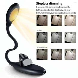 Table Lamps LED Reading Book Light With Flexible Hose Magnetic Desk Lamp 3000K-5500K-4500K Adjustable Support Stepless Dimming