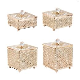 Jewelry Pouches Luxury Box Women Anti Slip Corners Shiny Fashion Casket For Table Bedroom Travel Fireplace