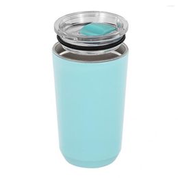 Water Bottles PP Useful Vacuum Cup Push-in Lid Wide Application Easy To Carry Coffee Insulated Mug Tumbler 360ml/460ml/560ml With Straw