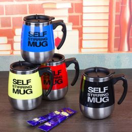 Mugs Creative Stainless Steel Electric Shaker Coffee Cup Smart Automatic Mixing Mug Milk Juice Drinkware Insulation