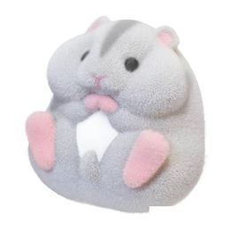 Other Household Sundries Plush Toys Household Sundries Mini Kawaii Simation Hamster Cartoon Cute Stuffed Dolls Boys And Girls Keychain Dhvb9