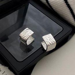 Hoop Earrings 925 Silver Needle Square For Women Huggies Party Jewelry Gift Pulseras Mujer Eh1130